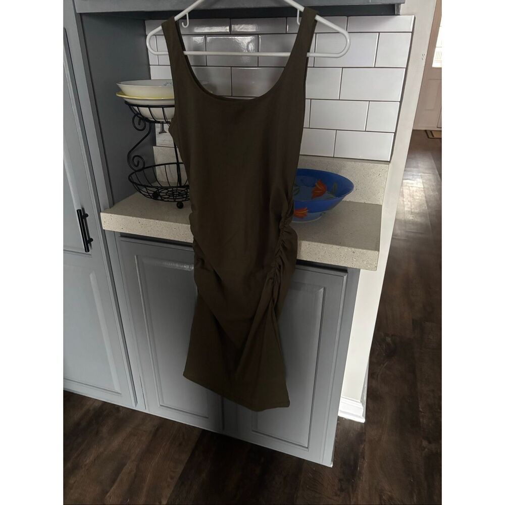 Hunter Green shirt dress